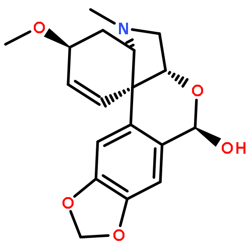 8H-[1,3]Dioxolo[6,7][2]benzopyrano[3,4-c]indol-8-ol,3,4,4a,5,6,6a-hexahydro-3-methoxy-5-methyl-, (3S,4aS,6aR,8R,13bS)-