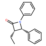 2-Azetidinone, 3-ethyl-1,4-diphenyl-, cis-