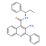 4-QUINOLINECARBOXAMIDE, 3-AMINO-2-PHENYL-N-[(1S)-1-PHENYLPROPYL]-