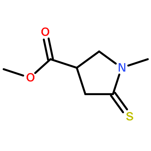 3-Pyrrolidinecarboxylic acid, 1-methyl-5-thioxo-, methyl ester