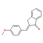 1H-Inden-1-one, 2,3-dihydro-2-[(4-methoxyphenyl)methylene]-, (E)-