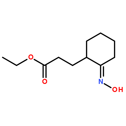 Cyclohexanepropanoic acid, 2-(hydroxyimino)-, ethyl ester