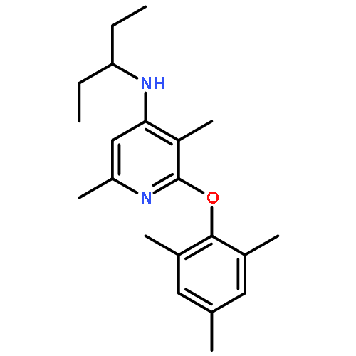 4-Pyridinamine,N-(1-ethylpropyl)-3,6-dimethyl-2-(2,4,6-trimethylphenoxy)-