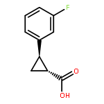 Cyclopropanecarboxylic acid, 2-(3-fluorophenyl)-, (1R,2R)-rel-