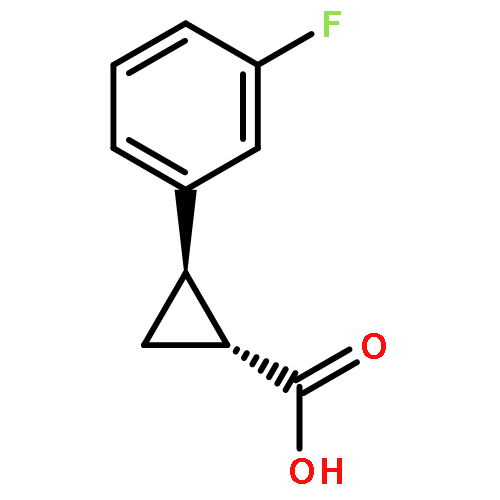 Cyclopropanecarboxylic acid, 2-(3-fluorophenyl)-, (1R,2R)-rel-