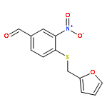 Benzaldehyde,4-[(2-furanylmethyl)thio]-3-nitro-