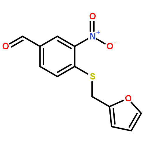 Benzaldehyde,4-[(2-furanylmethyl)thio]-3-nitro-