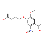 4-(4-(1-Hydroxyethyl)-2-methoxy-5-nitrophenoxy)butanoic acid