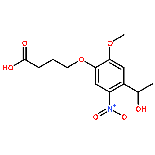 4-(4-(1-Hydroxyethyl)-2-methoxy-5-nitrophenoxy)butanoic acid