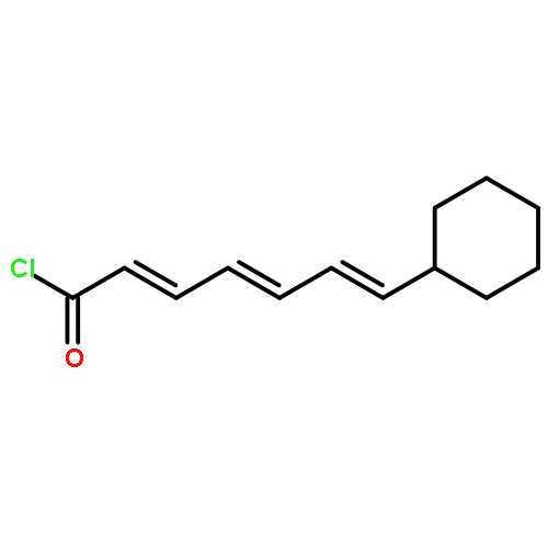 2,4,6-Heptatrienoyl chloride, 7-cyclohexyl-, (2E,4E,6E)-