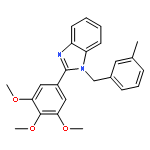 1H-Benzimidazole,1-[(3-methylphenyl)methyl]-2-(3,4,5-trimethoxyphenyl)-