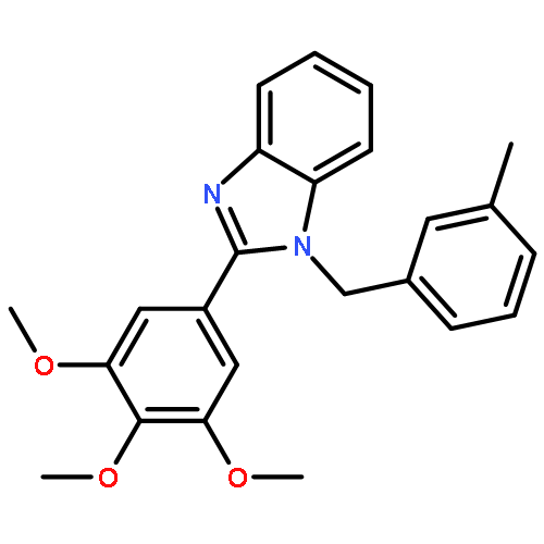 1H-Benzimidazole,1-[(3-methylphenyl)methyl]-2-(3,4,5-trimethoxyphenyl)-