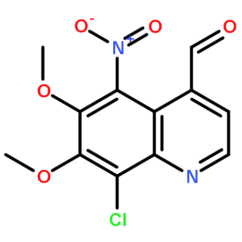 4-Quinolinecarboxaldehyde, 8-chloro-6,7-dimethoxy-5-nitro-