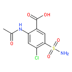 Benzoic acid,2-(acetylamino)-5-(aminosulfonyl)-4-chloro-