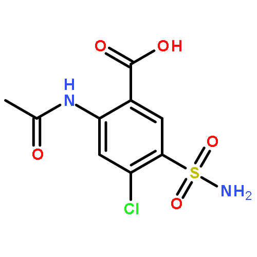 Benzoic acid,2-(acetylamino)-5-(aminosulfonyl)-4-chloro-