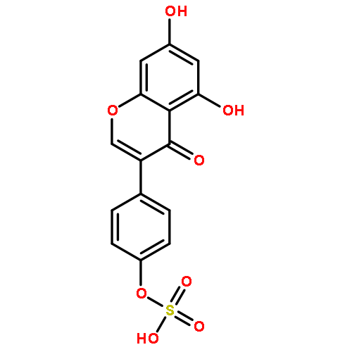 4H-1-Benzopyran-4-one, 5,7-dihydroxy-3-[4-(sulfooxy)phenyl]-