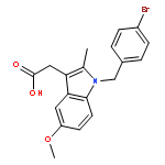 1H-Indole-3-acetic acid,1-[(4-bromophenyl)methyl]-5-methoxy-2-methyl-