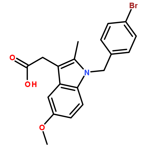 1H-Indole-3-acetic acid,1-[(4-bromophenyl)methyl]-5-methoxy-2-methyl-