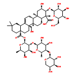 Olean-12-ene-23,28-dioicacid, 3-(b-D-glucopyranosyloxy)-2,27-dihydroxy-,28-(O-b-D-xylopyranosyl-(1®4)-O-6-deoxy-a-L-mannopyranosyl-(1®2)-6-deoxy-b-D-galactopyranosyl) ester, (2b,3b,4a)-