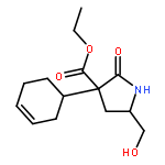 3-Pyrrolidinecarboxylic acid,3-(3-cyclohexen-1-yl)-5-(hydroxymethyl)-2-oxo-, ethyl ester