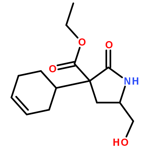 3-Pyrrolidinecarboxylic acid,3-(3-cyclohexen-1-yl)-5-(hydroxymethyl)-2-oxo-, ethyl ester