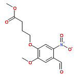 Butanoic acid, 4-(4-formyl-2-methoxy-5-nitrophenoxy)-, methyl ester