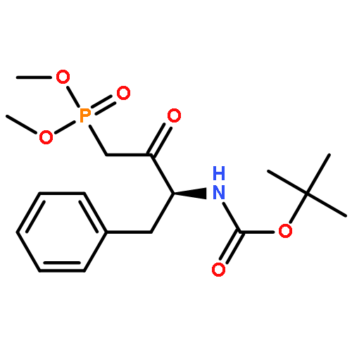 Carbamic acid,N-[(1S)-3-(dimethoxyphosphinyl)-2-oxo-1-(phenylmethyl)propyl]-,1,1-dimethylethyl ester