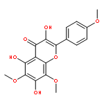 4H-1-Benzopyran-4-one,3,5,7-trihydroxy-6,8-dimethoxy-2-(4-methoxyphenyl)-