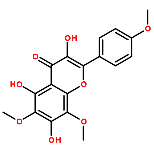 4H-1-Benzopyran-4-one,3,5,7-trihydroxy-6,8-dimethoxy-2-(4-methoxyphenyl)-