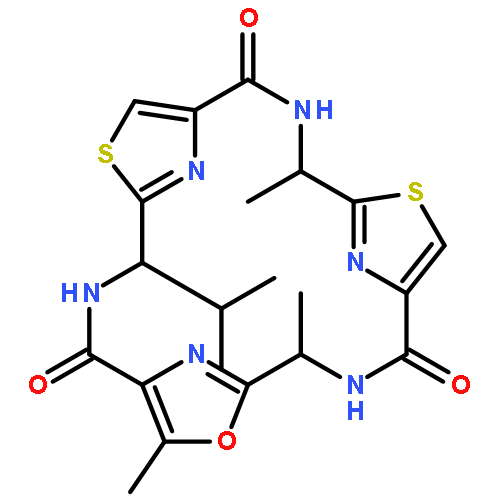 (4R,11R,18R)-11-Isopropyl-4,7,18-trimethyl-6-oxa-13,20-dithia-3,10,17,22,23,24-hexaazatetracyclo[17.2.1.1(5,8).1(12,15)]tetracosa-1(21),5(24),7,12(23),14,19(22)-hexaene-2,9,16-trione