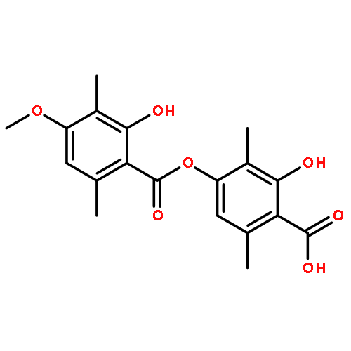 2-hydroxy-4-[(2-hydroxy-4-methoxy-3,6-dimethylbenzoyl)oxy]-3,6-dimethylbenzoic acid