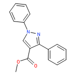 1H-Pyrazole-4-carboxylic acid, 1,3-diphenyl-, methyl ester