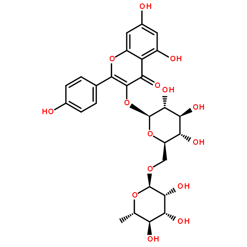 5,7-dihydroxy-2-(4-hydroxyphenyl)-3-[(2s,3r,4s,5s,6r)-3,4,5-trihydroxy-6-[[(2r,3r,4r,5r,6s)-3,4,5-trihydroxy-6-methyloxan-2-yl]oxymethyl]oxan-2-yl]oxychromen-4-one