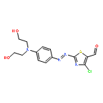 5-Thiazolecarboxaldehyde,2-[[4-[bis(2-hydroxyethyl)amino]phenyl]azo]-4-chloro-