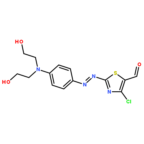 5-Thiazolecarboxaldehyde,2-[[4-[bis(2-hydroxyethyl)amino]phenyl]azo]-4-chloro-