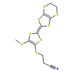 Propanenitrile,3-[[2-(5,6-dihydro-1,3-dithiolo[4,5-b][1,4]dithiin-2-ylidene)-5-(methylthio)-1,3-dithiol-4-yl]thio]-