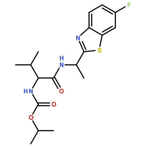 Propan-2-yl N-[(2r)-1-[[(1r)-1-(6-fluoro-1,3-benzothiazol-2-yl)ethyl]amino]-3-methyl-1-oxobutan-2-yl]carbamate