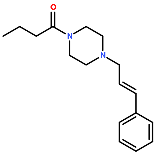 Piperazine, 1-(1-oxobutyl)-4-(3-phenyl-2-propenyl)-