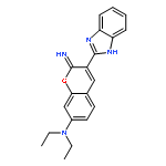 3-(1H-benzoimidazol-2-yl)-N,N-diethyl-2-imino-chromen-7-amine