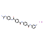 3-[(4-{[4-({4-[(diaminomethylidene)amino]phenyl}carbamoyl)benzoyl]amino}benzoyl)amino]-1-methylpyridinium iodide hydroiodide (1:1:1)