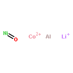 Aluminum cobalt lithium nickel oxide