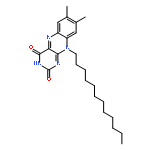 Benzo[g]pteridine-2,4(3H,10H)-dione, 10-dodecyl-7,8-dimethyl-