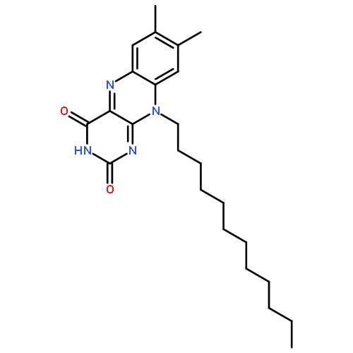 Benzo[g]pteridine-2,4(3H,10H)-dione, 10-dodecyl-7,8-dimethyl-