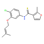 3-Furancarbothioamide,N-[4-chloro-3-[(3-methyl-2-buten-1-yl)oxy]phenyl]-2-methyl-