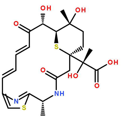 7,20-Dithia-4,21-diazatricyclo[14.3.1.16,9]heneicosa-6(21),8,10,12-tetraene-1-aceticacid, a,15,17-trihydroxy-a,5,17-trimethyl-3,14-dioxo-, (aS,1R,5R,10Z,12E,15S,16S,17R)- (9CI)