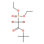 Acetic acid, dibromo(diethoxyphosphinyl)-, 1,1-dimethylethyl ester