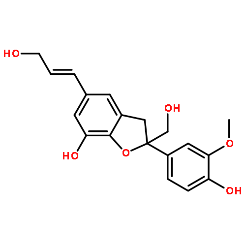 3-Benzofuranmethanol,7-hydroxy-2-(4-hydroxy-3-methoxyphenyl)-5-[(1E)-3-hydroxy-1-propen-1-yl]-