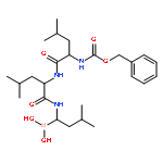 L-Leucinamide,N-[(phenylmethoxy)carbonyl]-L-leucyl-N-[(1R)-1-borono-3-methylbutyl]-