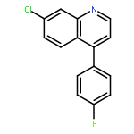 Quinoline, 7-chloro-4-(4-fluorophenyl)-