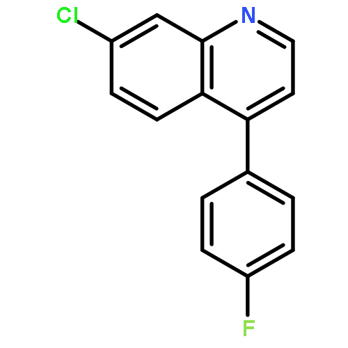 Quinoline, 7-chloro-4-(4-fluorophenyl)-